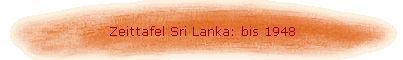 Zeittafel Sri Lanka: bis 1948
